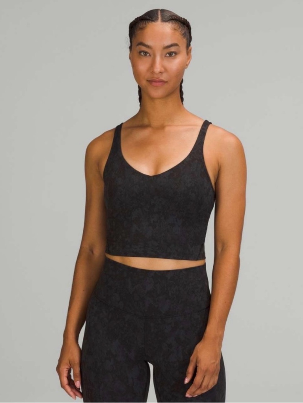 Lululemon align tank top snakeskin black grey 4